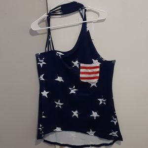 American flag tank
